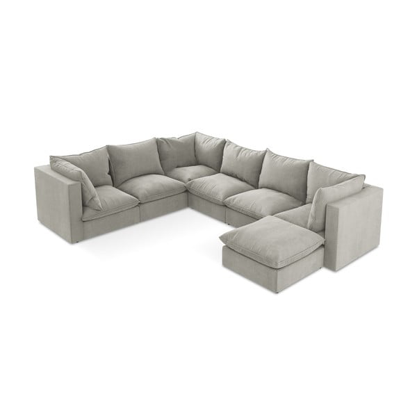 Jasnoszary narożnik (lewostronny/w kształcie litery U) Manao – Makamii-image-1