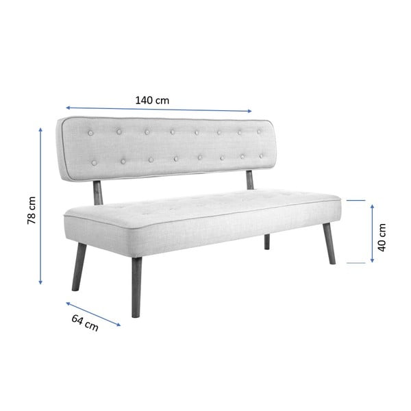 Szara  ławka Westwood – Balcab Home-image-4