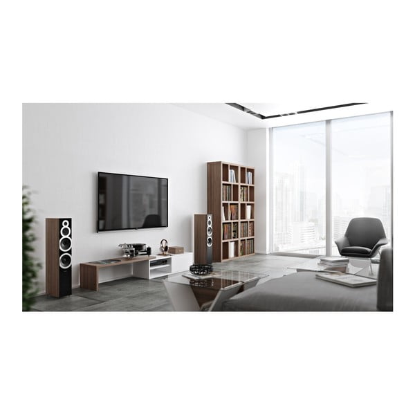 Biała szafka pod TV Move Walnut-image-3