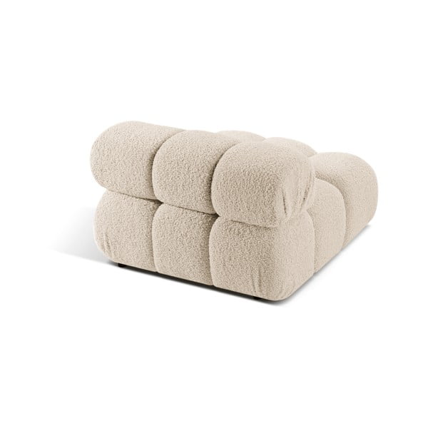 Beżowy moduł sofy z materiału bouclé (moduł środkowy) Bellis – Micadoni Home-image-4