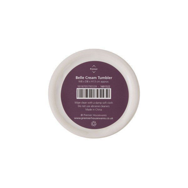 Kremowy kubek kamionkowy Premier Housewares Belle, 275 ml-image-3