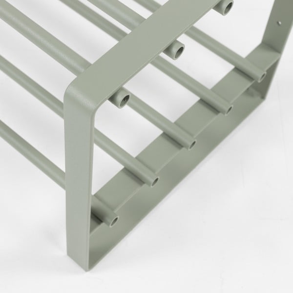 Szarozielona metalowa szafka na buty 70x29x27 cm Rex – Spinder Design-image-3