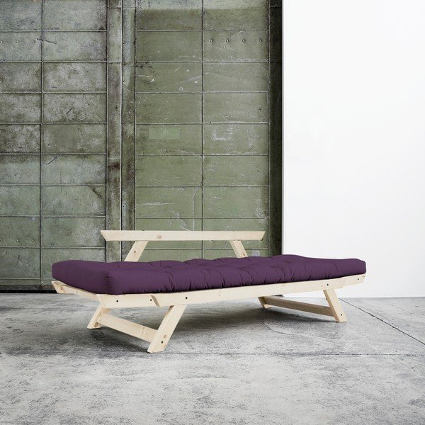 Sofa rozkładana Karup Bebop Natural/Purple-image-1