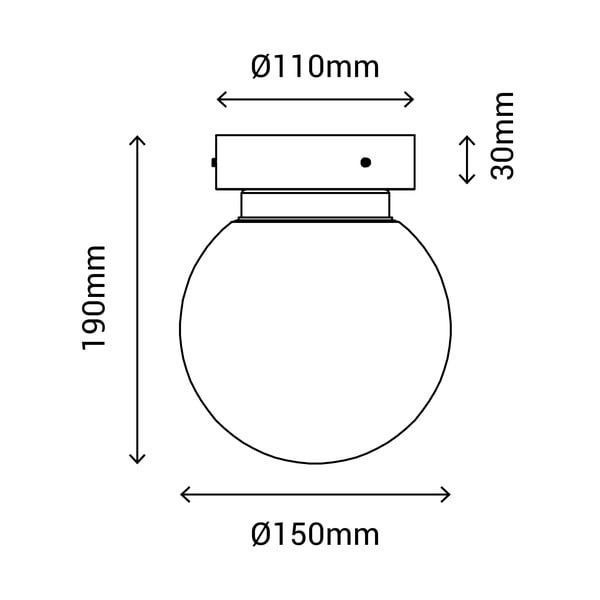 Lampa sufitowa w kolorze srebra SULION Sena, ø 15 cm-image-3