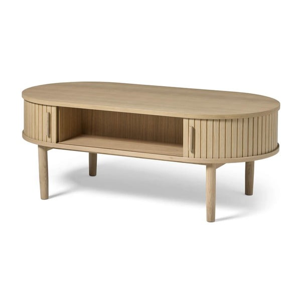 Stolik w dekorze dębu w naturalnym kolorze 60x120 cm Meta – Unique Furniture-image-1