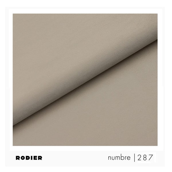 Jasnobrązowy aksamitny podnóżek Tuil – Rodier-image-3