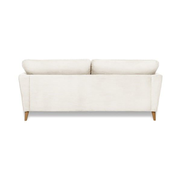 Biała sztruksowa sofa 206 cm Paris – Scandic-image-3