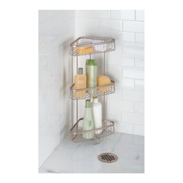 Narożna półka łazienkowa York Lyra-image-1