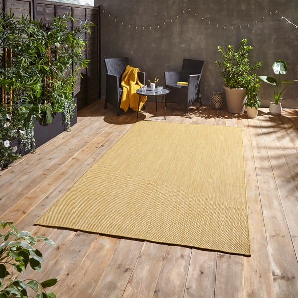 Żółty dywan odpowiedni na zewnątrz 290x200 cm POP! – Think Rugs-image-1