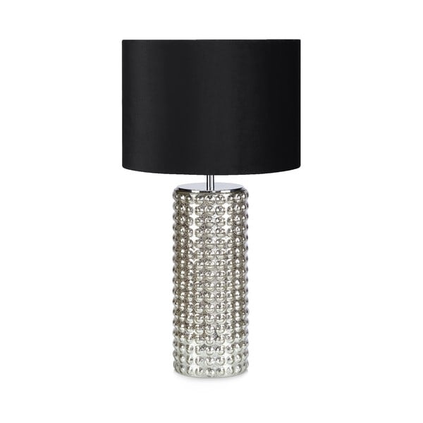 Lampa stołowa w czarno-srebrnym kolorze Markslöjd Proud, ø 34 cm