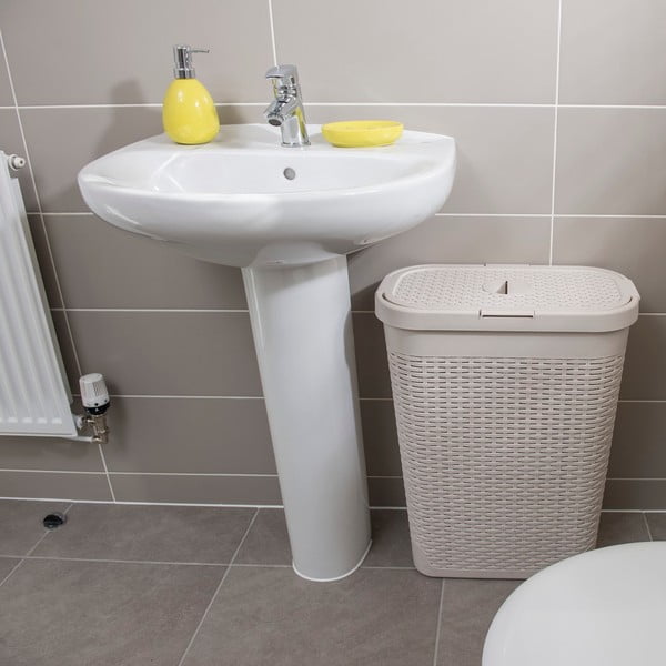 Beżowy kosz na pranie Addis Calico, 40 l-image-3