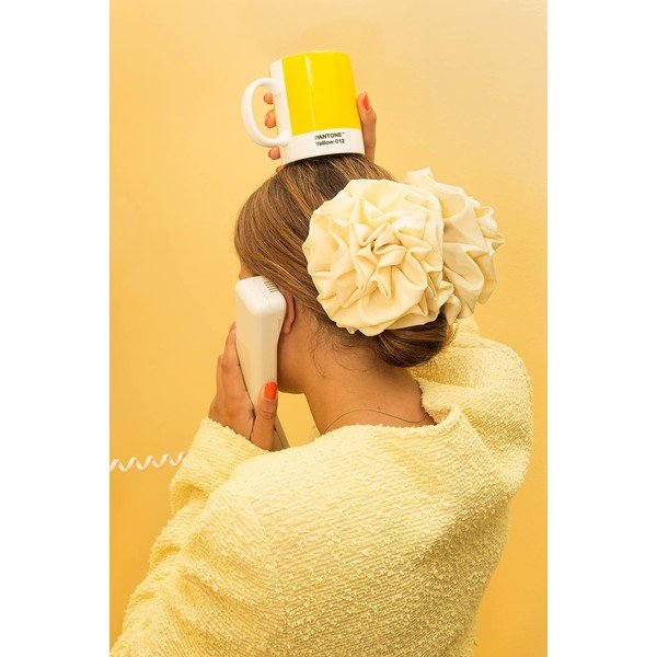 Żółty porcelanowy kubek 375 ml Yellow 012 – Pantone-image-1