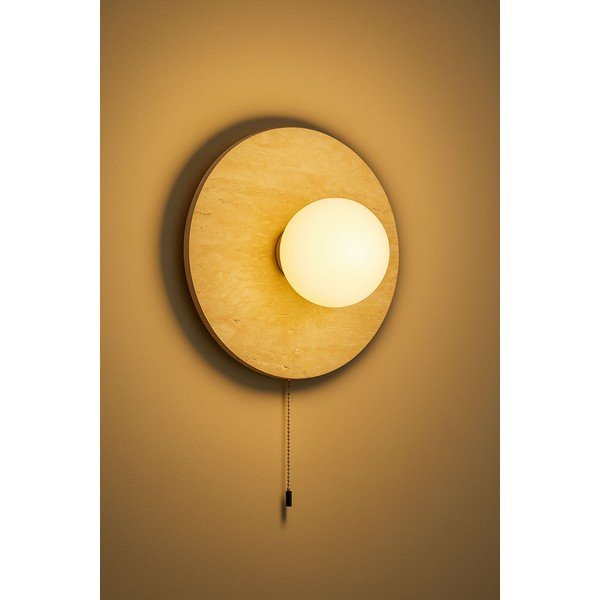 Beżowy kamienny kinkiet ø 12 cm Hilde – Opviq lights-image-3
