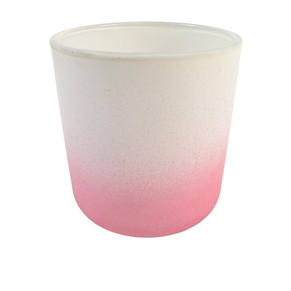 Biało-różowy świecznik HF Living Candle