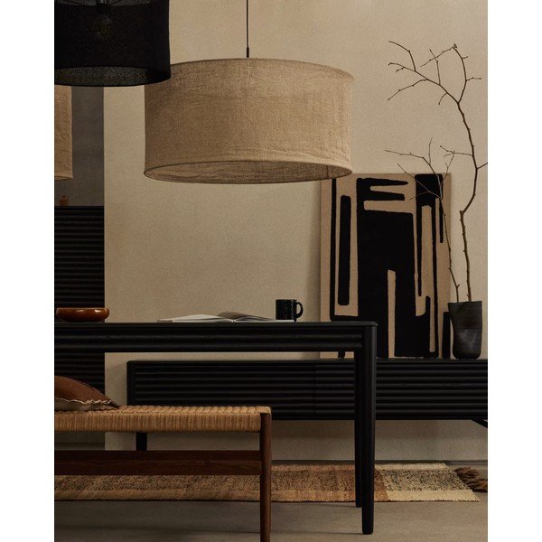 Beżowy abażur ø 80 cm Mariela – Kave Home-image-1