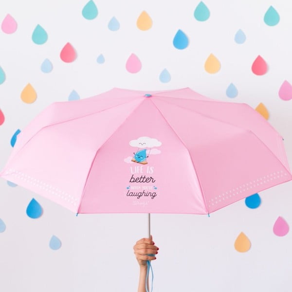Różowa parasolka Mr. Wonderful Life is Better