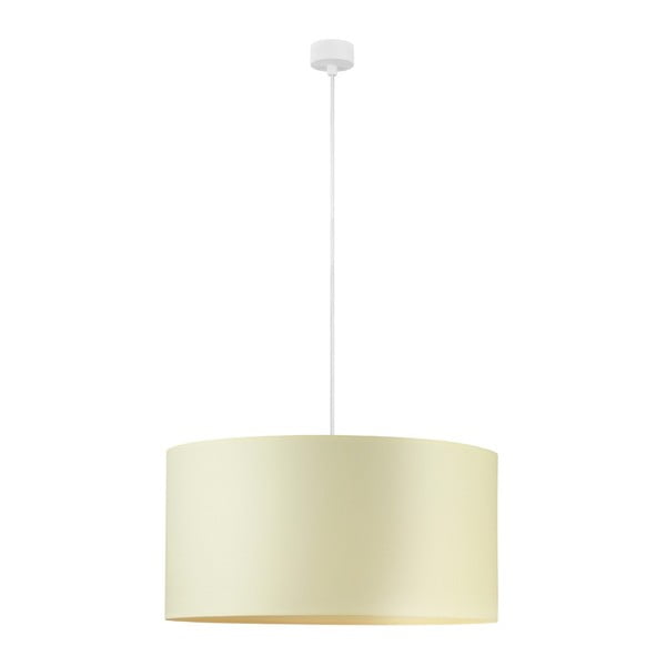 Kremowa lampa wisząca z białym kablem Sotto Luce Mika, ∅ 50 cm