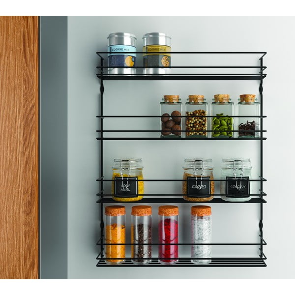 Ścienny organizer na przyprawy ze stali nierdzewnej – Metaltex-image-1