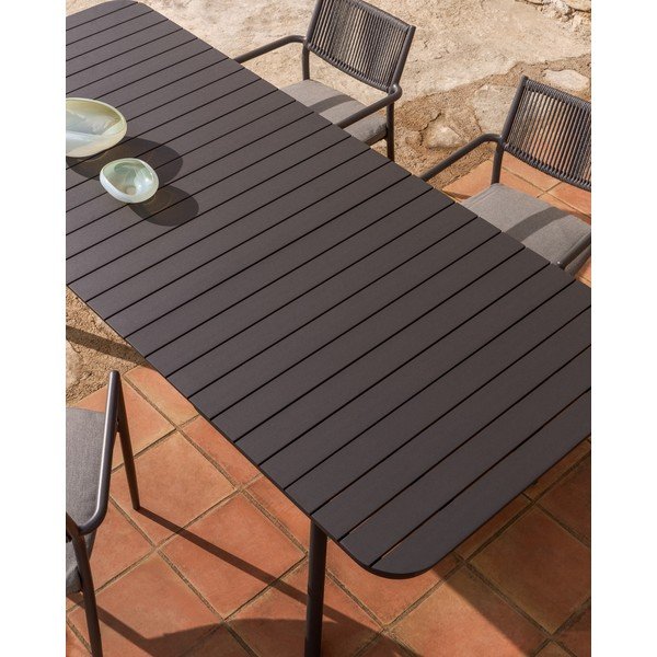 Metalowy stół ogrodowy 100x185 cm Izola – Kave Home-image-3