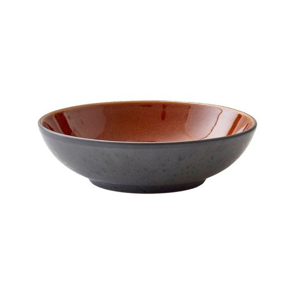 Czarna/w bursztynowym kolorze kamionkowa miska do serwowania 1 l Gastro Black/Amber – Bitz