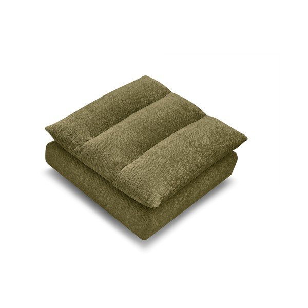 Zielony podnóżek z tkaniny szenilowej Neil – Bobochic Paris-image-2