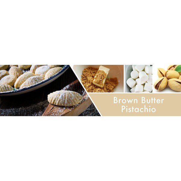 Świeczka zapachowa w szklanym pojemniku Goose Creek Masło pistacjowe, 150 godz. palenia-image-1