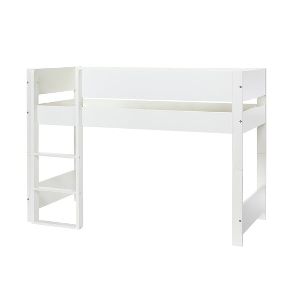 Białe dziecięce łóżko piętrowe z oparciem bocznym Manis-h Argos, 90x200 cm-image-2