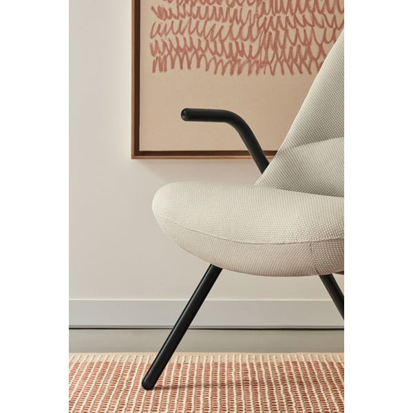 Biały fotel Teulat Dins, wys. 90 cm-image-1