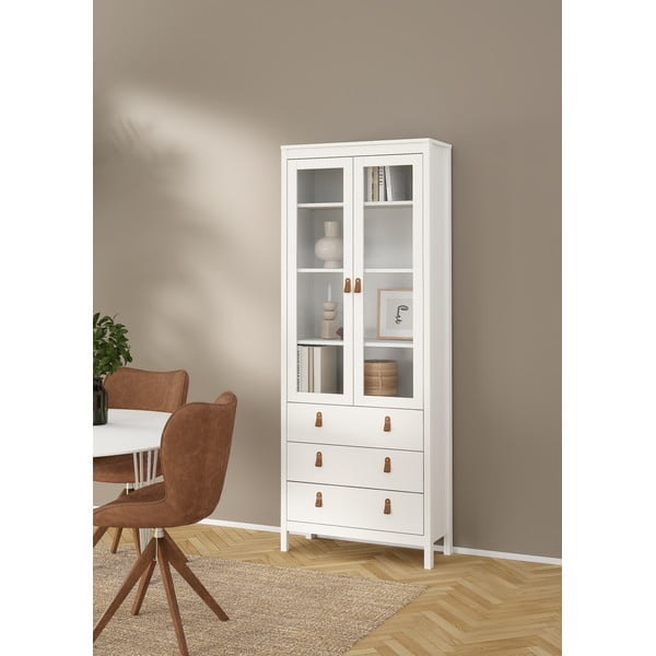 Biała witryna 78x199 cm Madrid – Tvilum-image-1