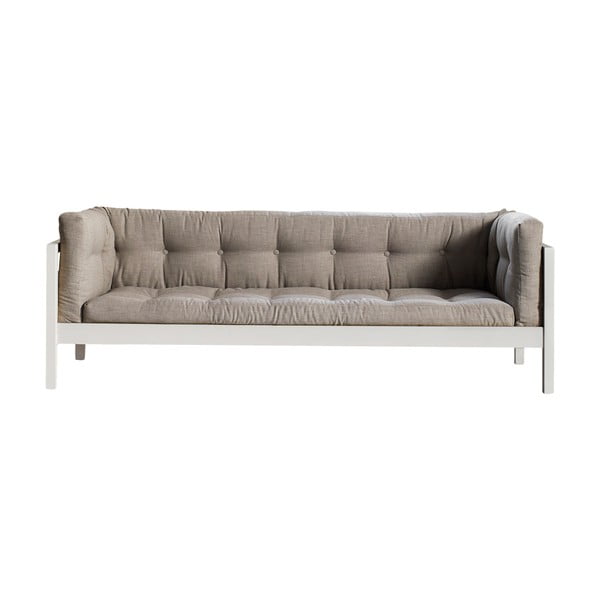 Sofa 3-osobowa Karup Fusion White/Linoso Light Gray