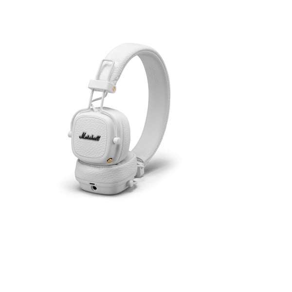 Białe słuchawki bezprzewodowe Marshall Major III-image-2