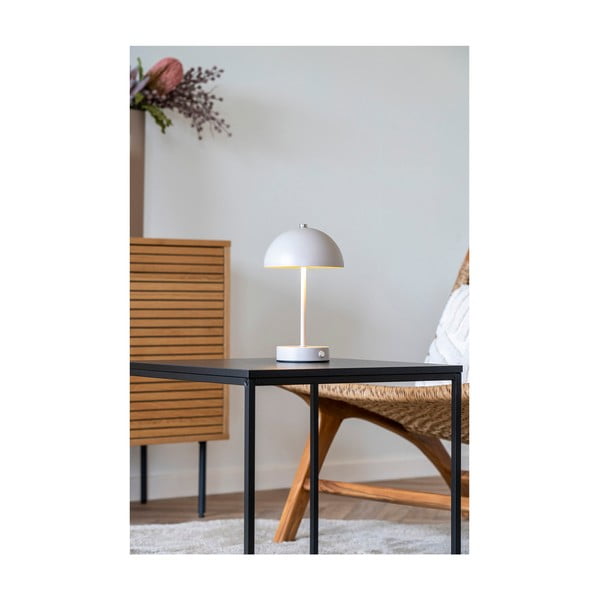 Kremowa lampa stołowa LED (wysokość 25 cm) Holt – House Nordic-image-1