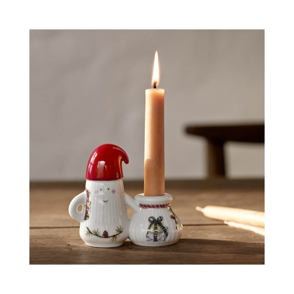 Ceramiczny świecznik ze świątecznym motywem Hammershøi Christmas Father Elf – Kähler Design (zdjęcie 4)