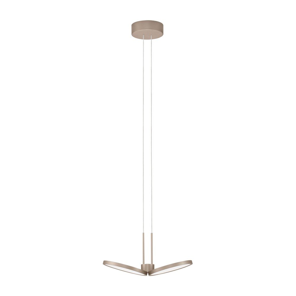 Aluminiowa lampa wisząca LED ze ściemniaczem w kolorze matowego złota ø 32,5 cm Vea – Nova Luce