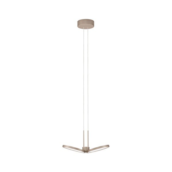 Aluminiowa lampa wisząca LED ze ściemniaczem w kolorze matowego złota ø 32,5 cm Vea – Nova Luce