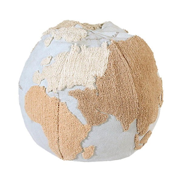 Niebieski/beżowy dziecięcy worek do siedzenia World Map – Lorena Canals-image-2
