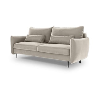Beżowa sofa rozkładana ze schowkiem Cosmopolitan Design Vermont