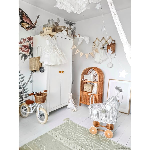 Jasnozielony bawełniany dywan tkany ręcznie odpowiedni do prania 140x200 cm Tribu Olive – Lorena Canals-image-4