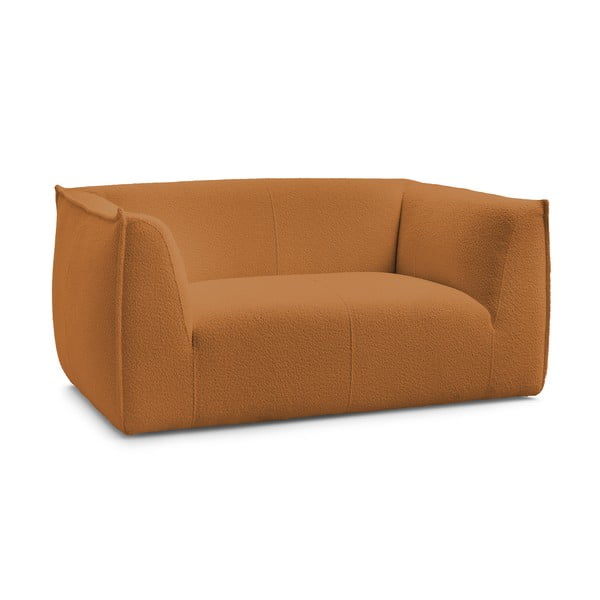 Musztardowa sofa z materiału bouclé 170 cm Giorgia – Bobochic Paris-image-3
