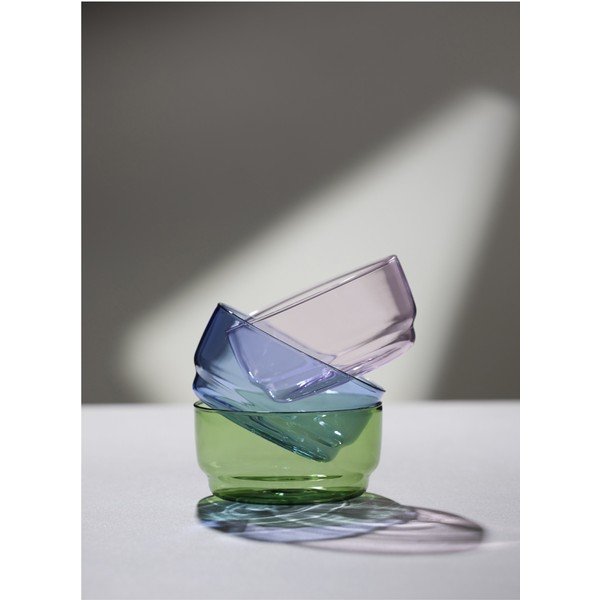 Różowe szklane miski zestaw 2 szt. 500 ml Torino – Lyngby Glas-image-1