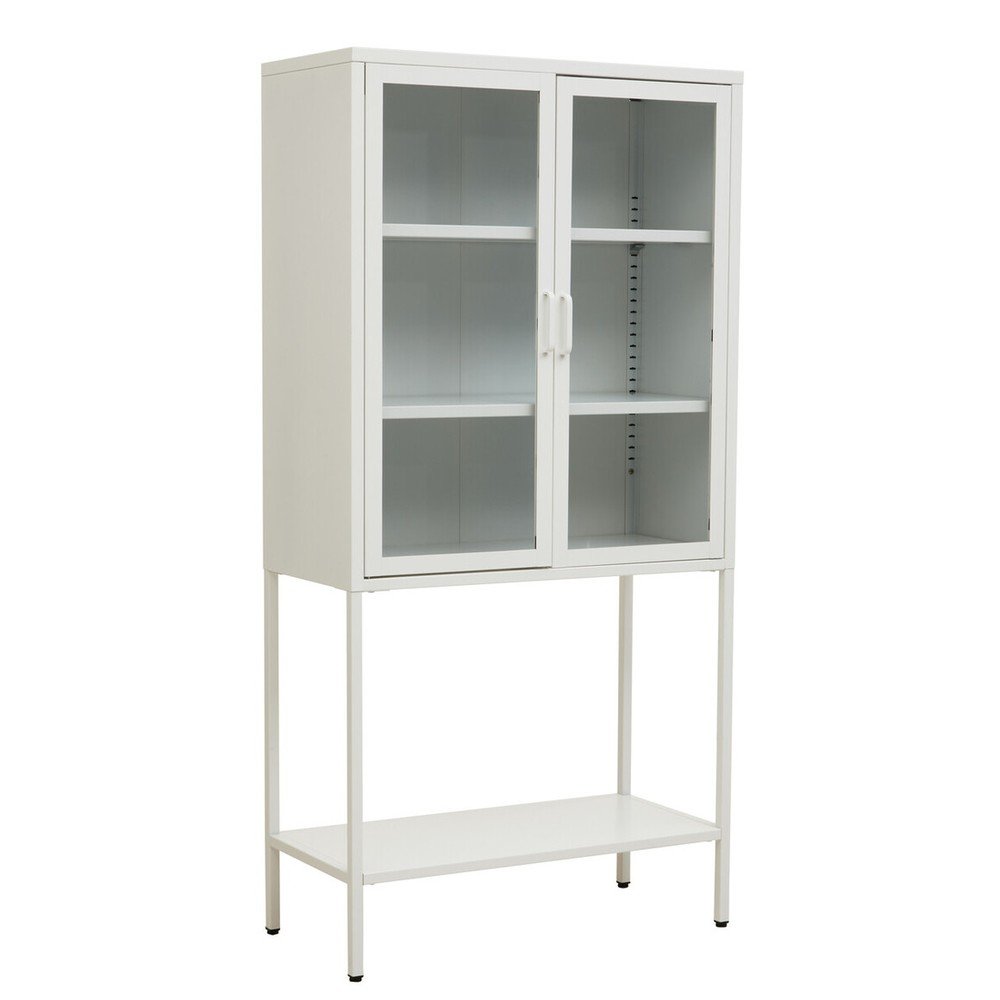 Biała stalowa witryna 75x150x35 cm Acier – Premier Housewares