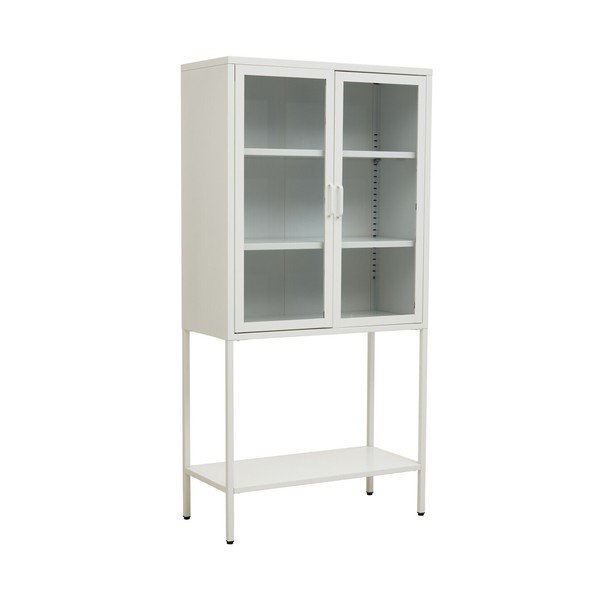 Biała stalowa witryna 75x150x35 cm Acier – Premier Housewares