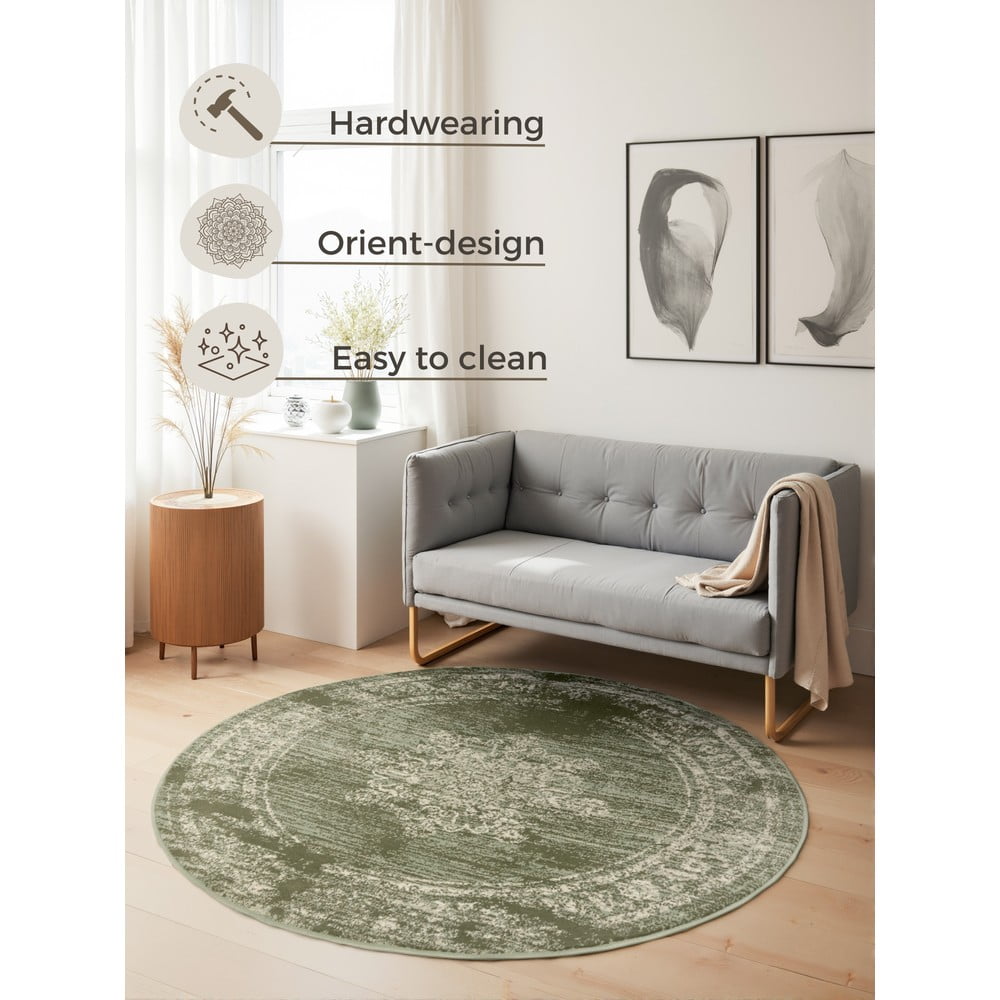 Zielony okrągły dywan ø 160 cm Gloria Lydia – Hanse Home (zdjęcie 10)