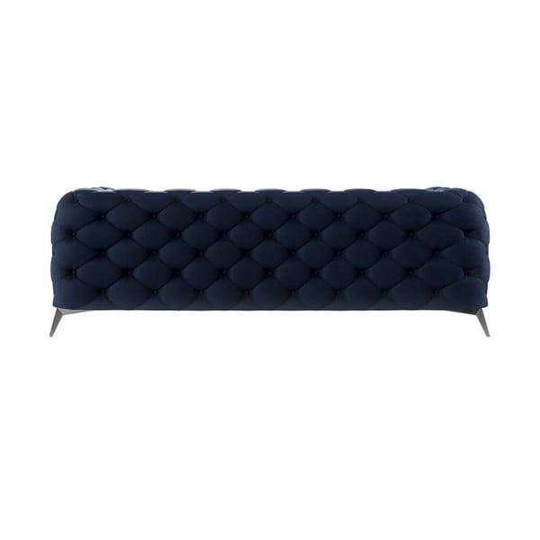 Ciemnoniebieska aksamitna sofa 225 cm Chelsea – Ropez-image-2
