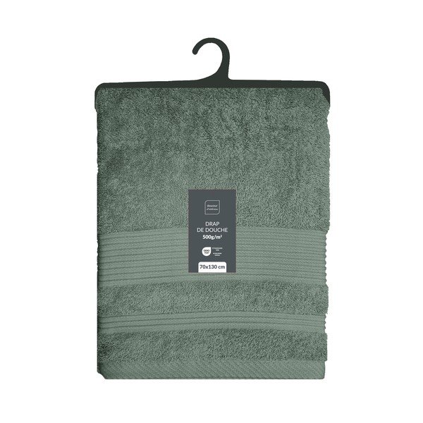 Szałwiowy bawełniany ręcznik kąpielowy frotte 70x130 cm Tendresse – douceur d'intérieur-image-4