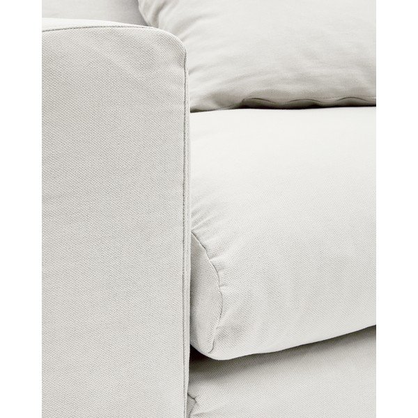 Biały lniany fotel Nora – Kave Home-image-4