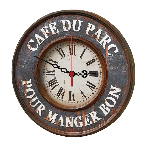Zegar ścienny Cafe Du Parc, 30 cm