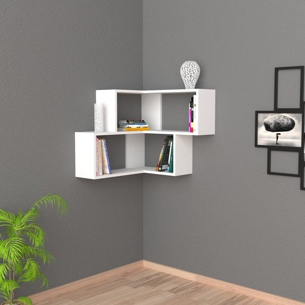 Biała półka narożna Corner-image-1