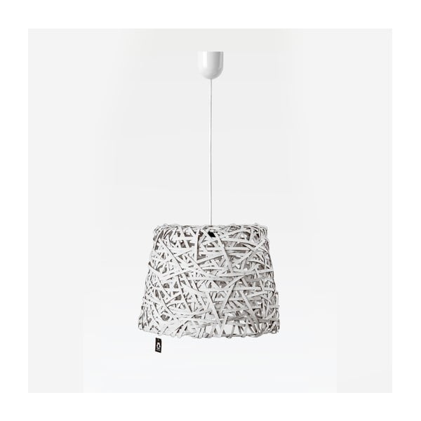 Lampa wisząca Roll, 35x29 cm, biała