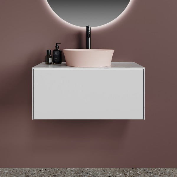 Jasnoróżowa ceramiczna okrągła umywalka ø 40 cm Ipalyss – Ideal Standard-image-1